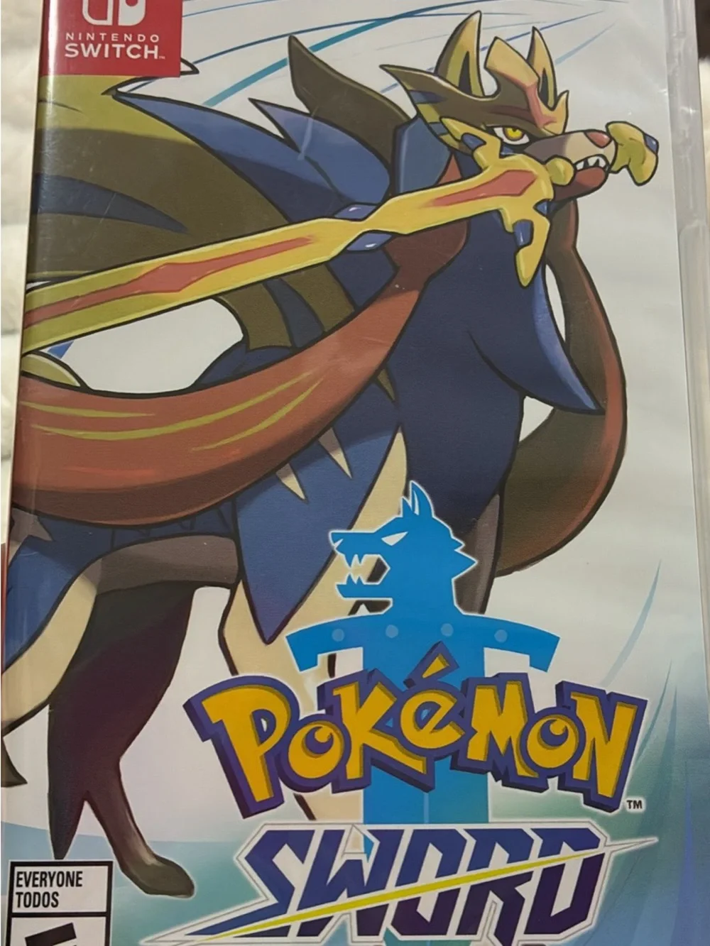 Nintendo Pokémon Sword — Blue, Gold & Red Cover Artwork (Nintendo Switch)
